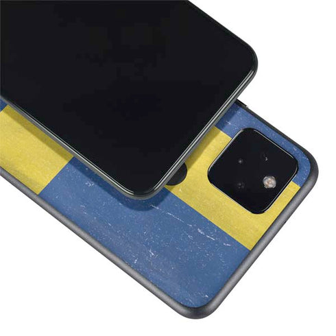 Sweden Flag Distressed Google Pixel 4a 5G Skin